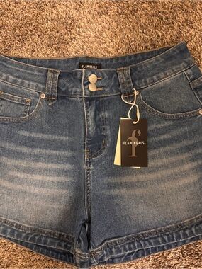 Women's Blue Denim Shorts